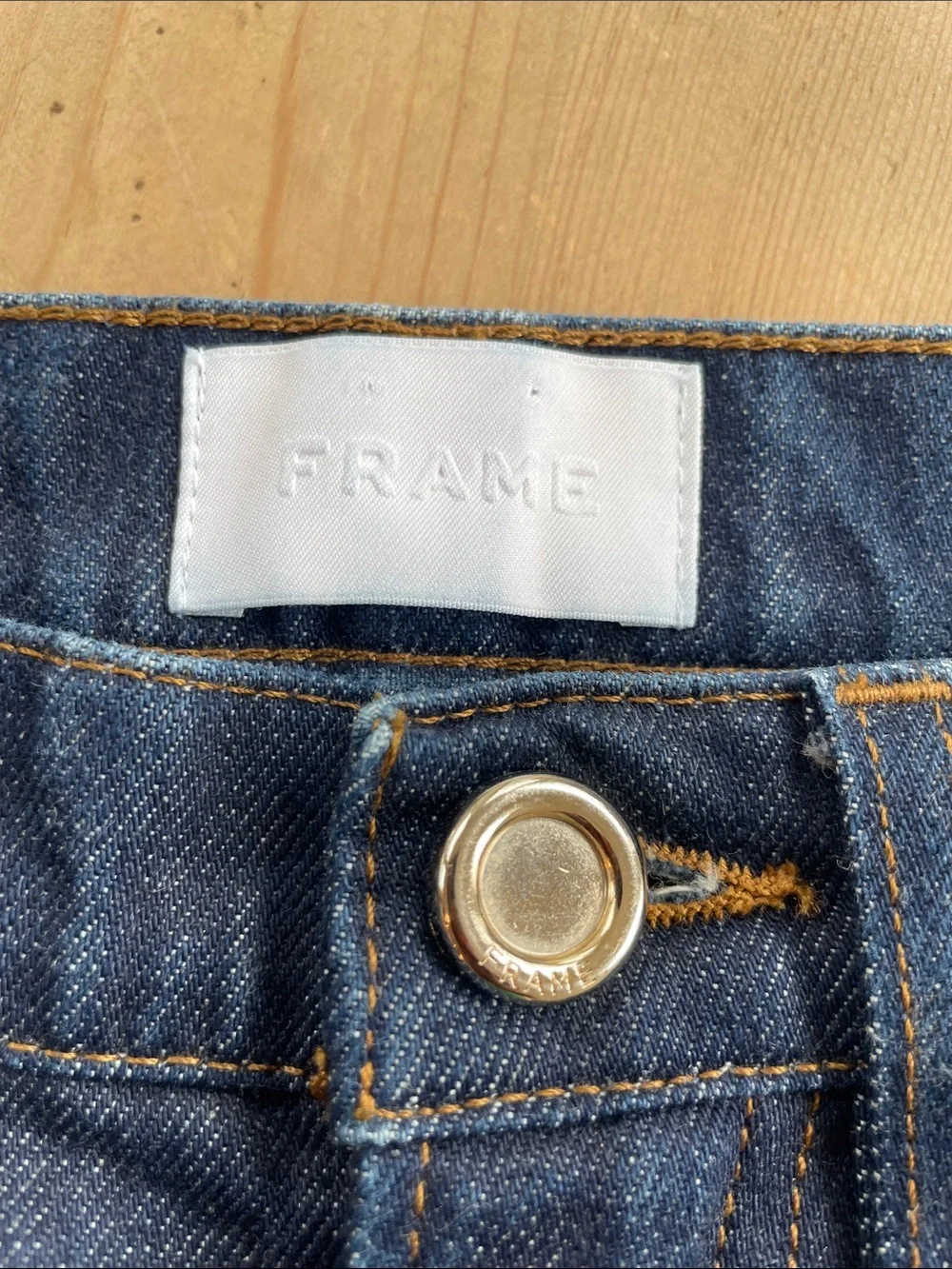 FRAME Le Italien Straight Women’s Jeans Dark Wash Size 25 Luxury Denim